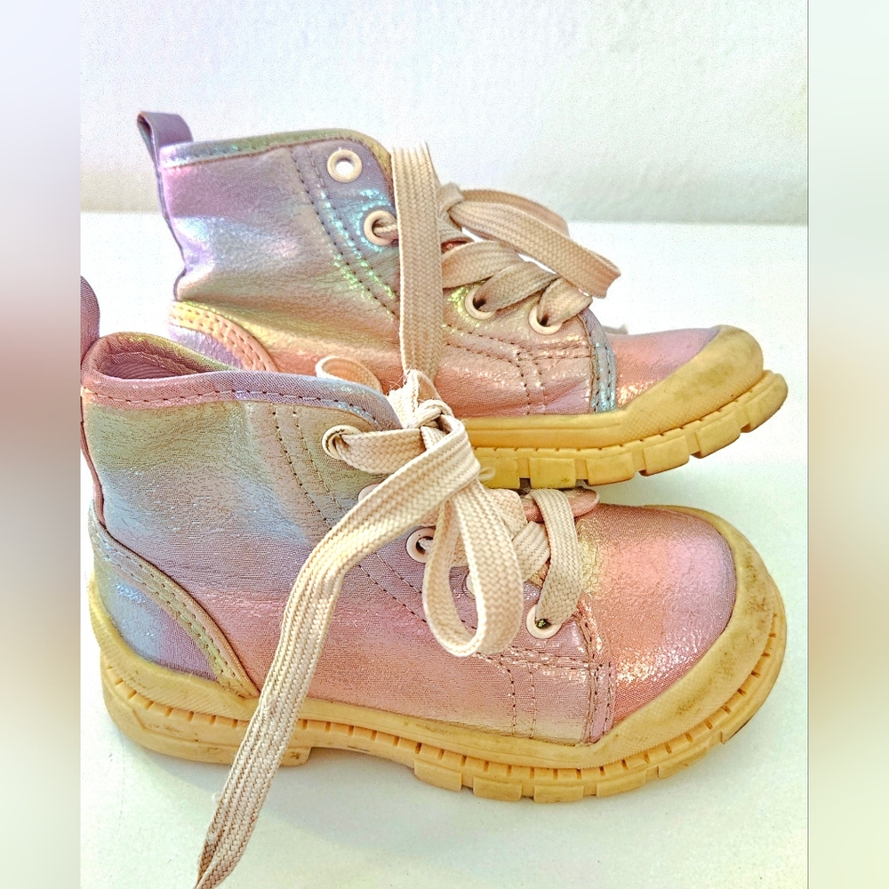 Iridescent Kids Boots